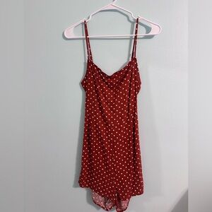 Red Polka Dot Romper